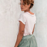 T-shirt de seda Yamil