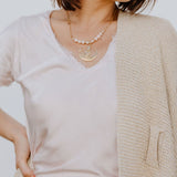 T-shirt de seda Yamil